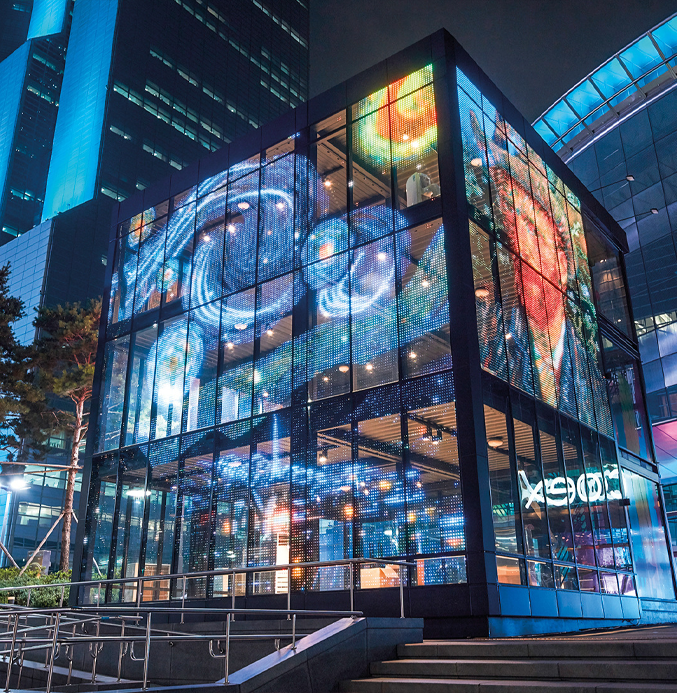 Architectural Facades - led glass display LEDSINO