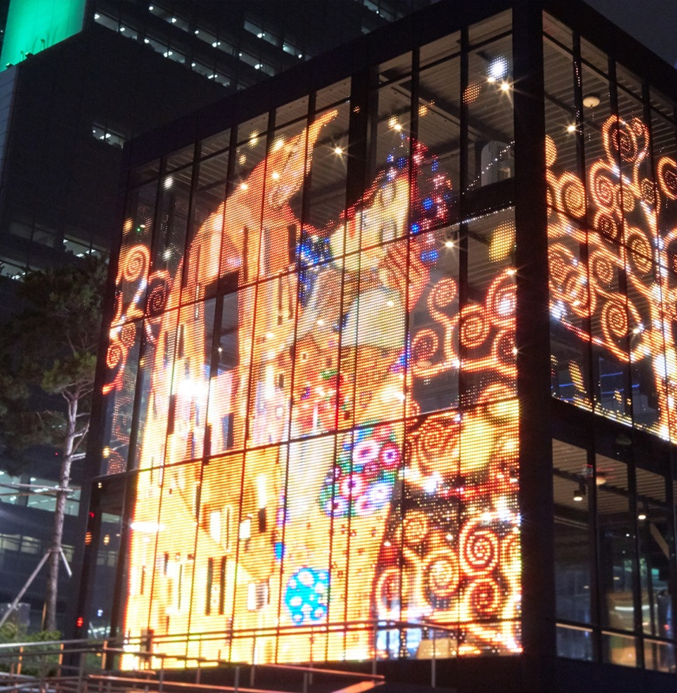 Museums and Galleries - transparent led wall LEDSINO